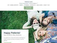 Tablet Screenshot of hawleylanedental.com